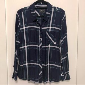 Rails plaid button-down - L